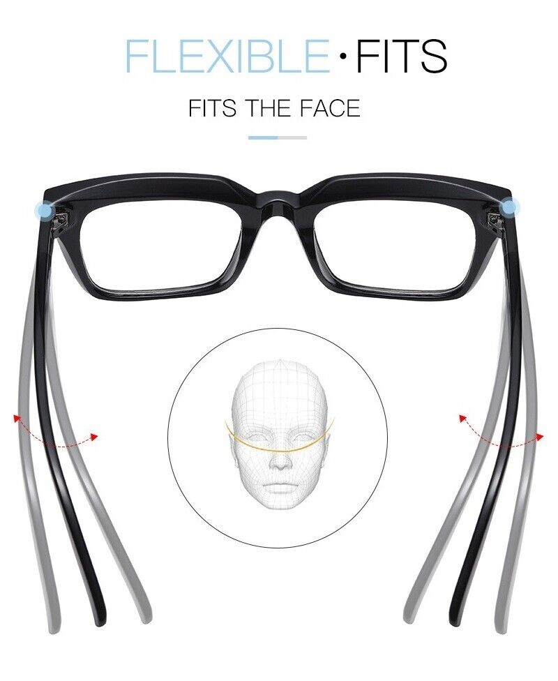 Retro Clear Lens Square Glasses Frame – Unisex Fashion Eyewear for Men & Women