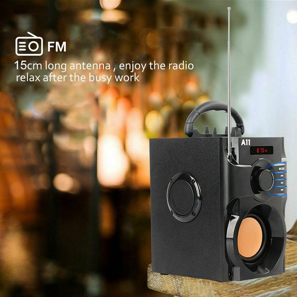 HiFi Stereo Wireless Bluetooth Speaker with Subwoofer and Heavy Bass Sound – Includes Remote Control