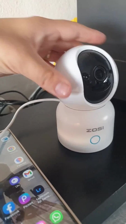 Baby Monitor PTZ WiFi Camera – 2K Indoor CCTV Camera with Auto Tracking & 2-Way Talk | 32GB Card Included