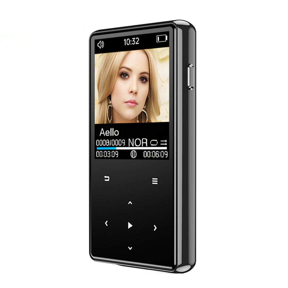 8/16/32GB MP3 MP4 Player with Bluetooth 5.0, Built-In HD Speaker, 1.8" Screen