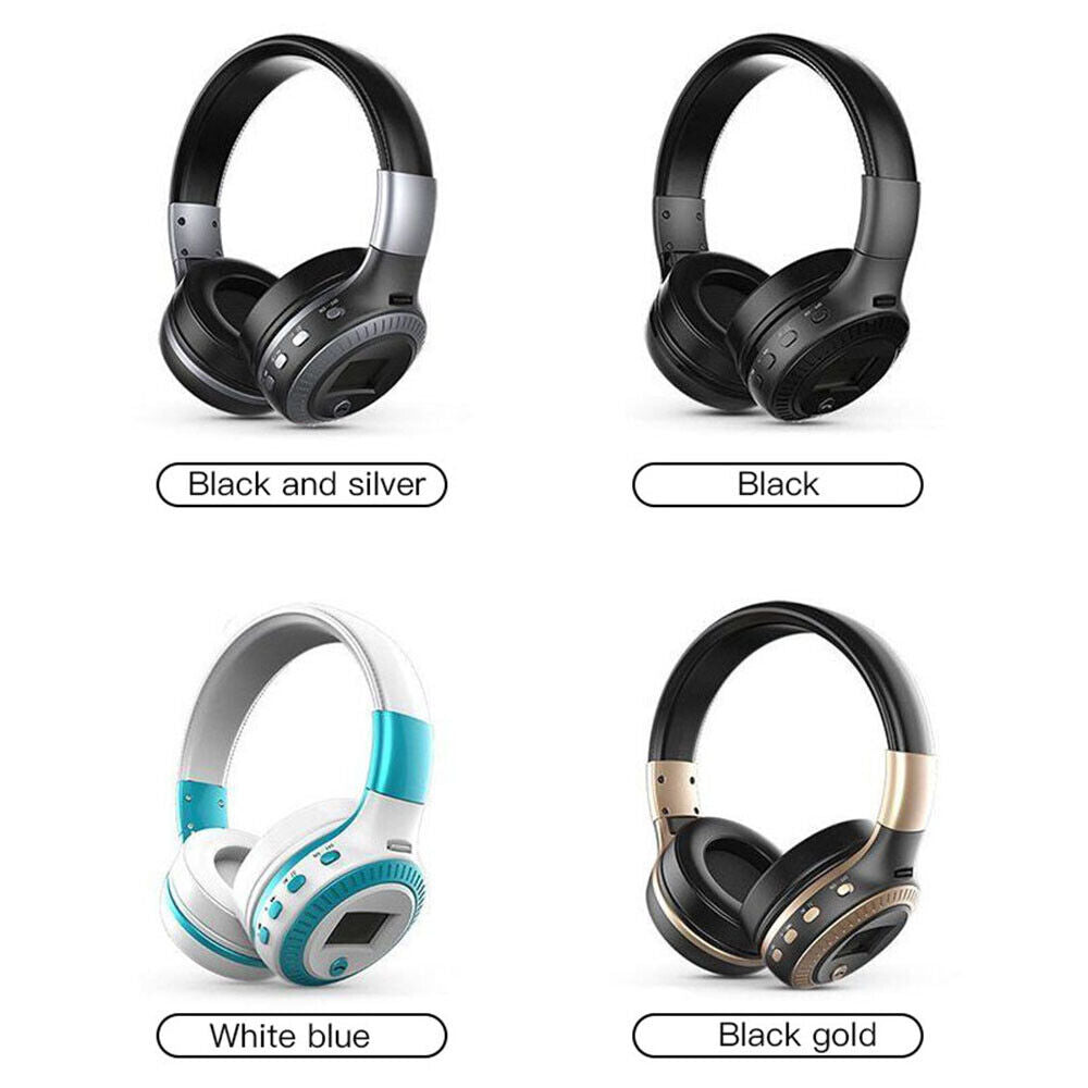 Wireless Bluetooth Headphones with Noise Cancelling Over-Ear Stereo Earphones
