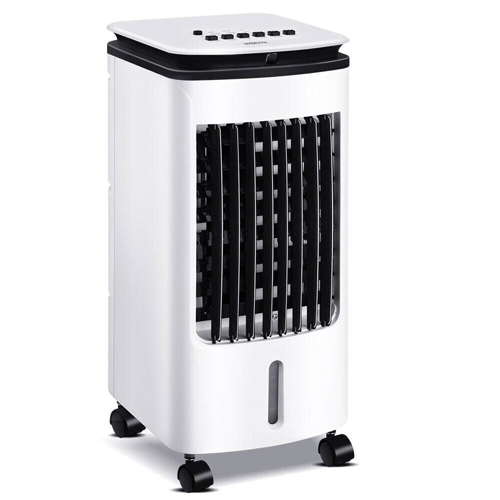 4L Portable Air Cooler Fan with Remote Control – 3 Speeds, 3 Wind Modes, Timer & Ice Boxes – Evaporative Humidifier & Cooling Unit for Home or Office