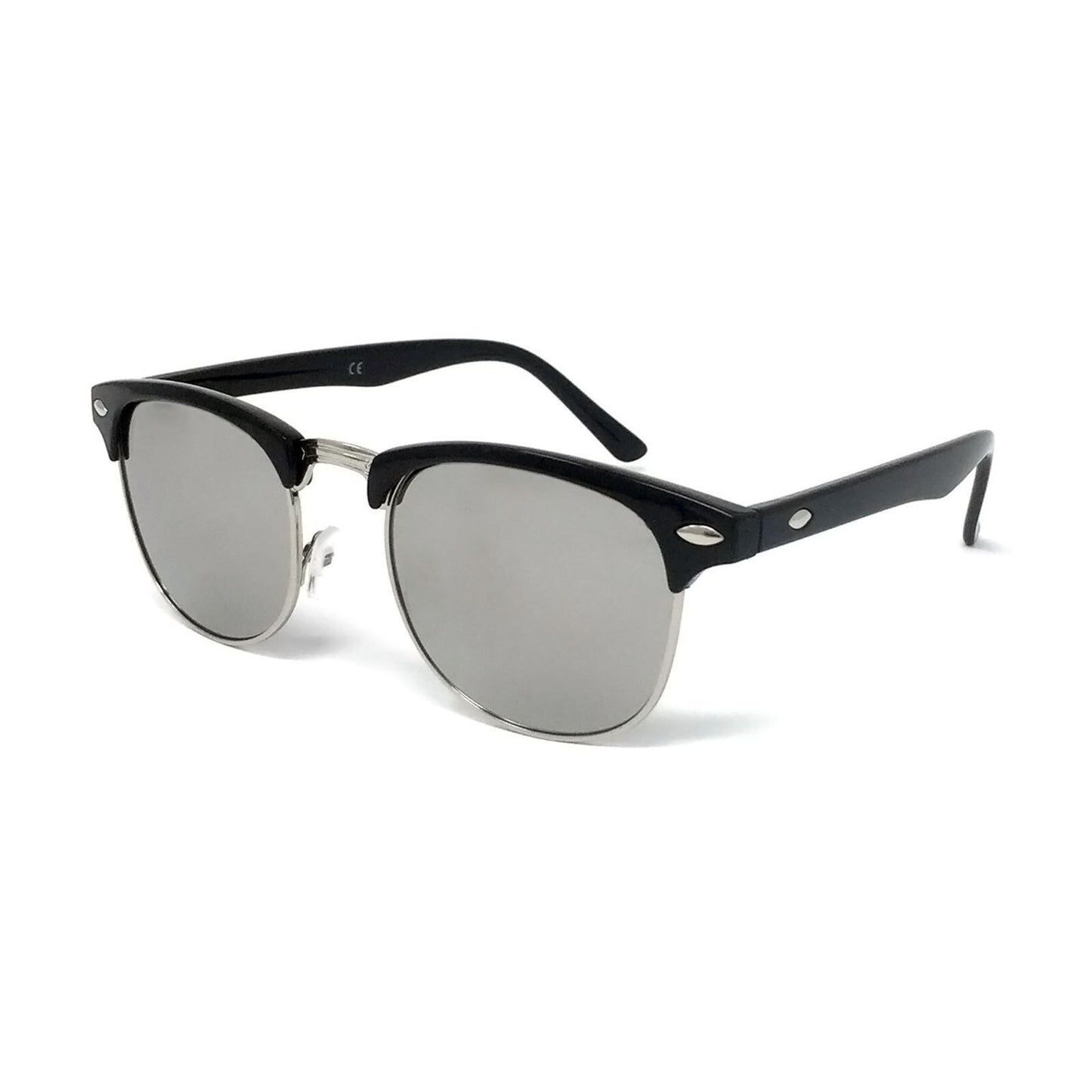 1950'S Vintage Sunglasses Mens Womens Ladies Retro Classic Black Half Rimmed UV