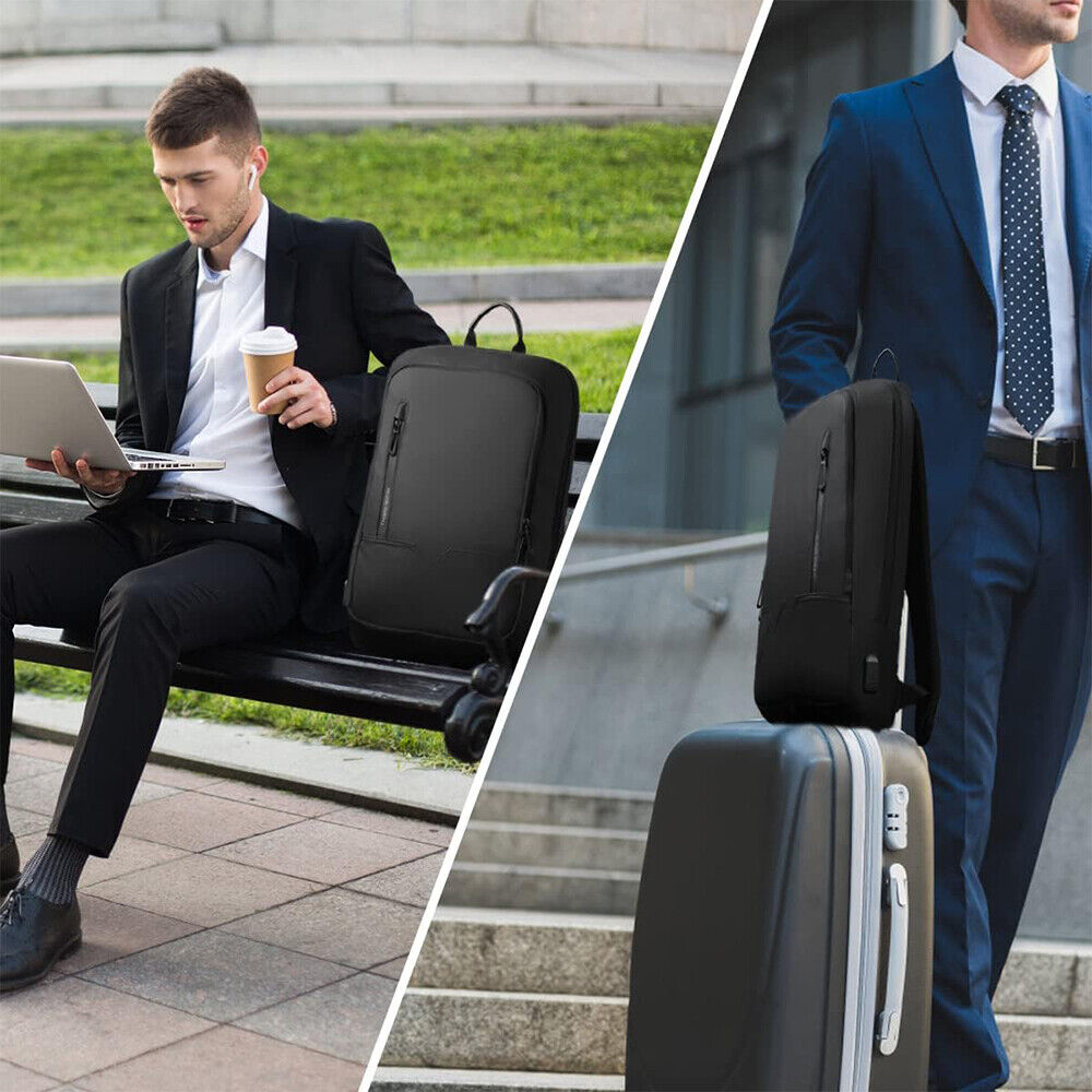Women Men Backpack anti Theft Laptop Rucksack Business School Bag USB Charging