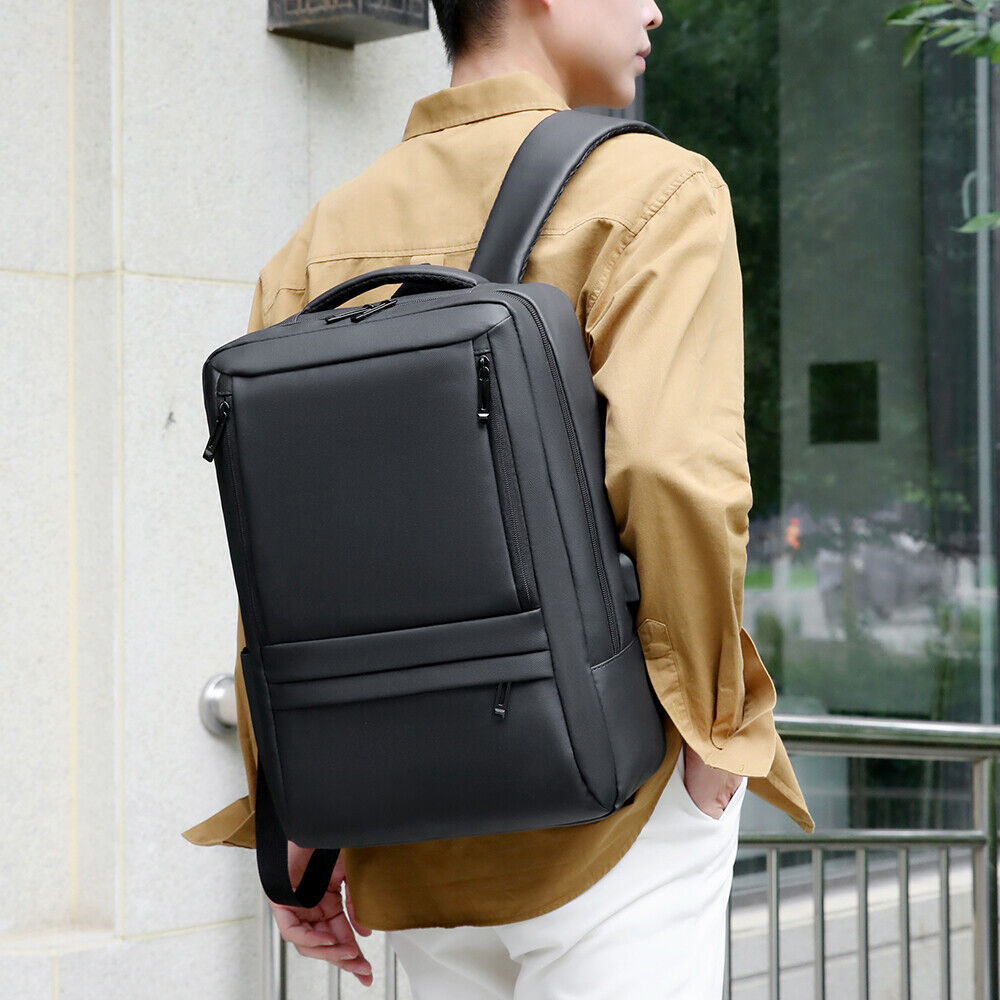 Women Men Backpack anti Theft Laptop Rucksack Business School Bag USB Charging