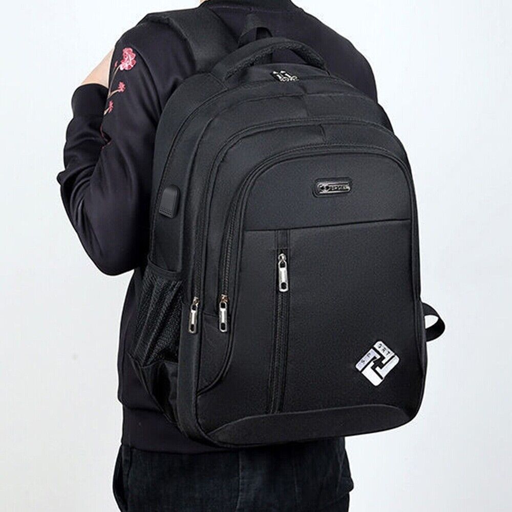 Unisex Backpack Large anti Theft USB Laptop Rucksack Waterproof School Bag