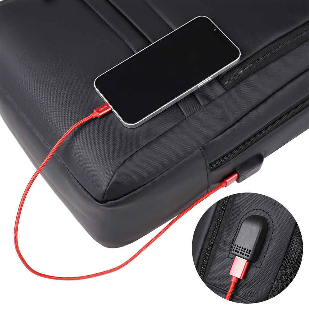 Women Men Backpack anti Theft Laptop Rucksack Business School Bag USB Charging