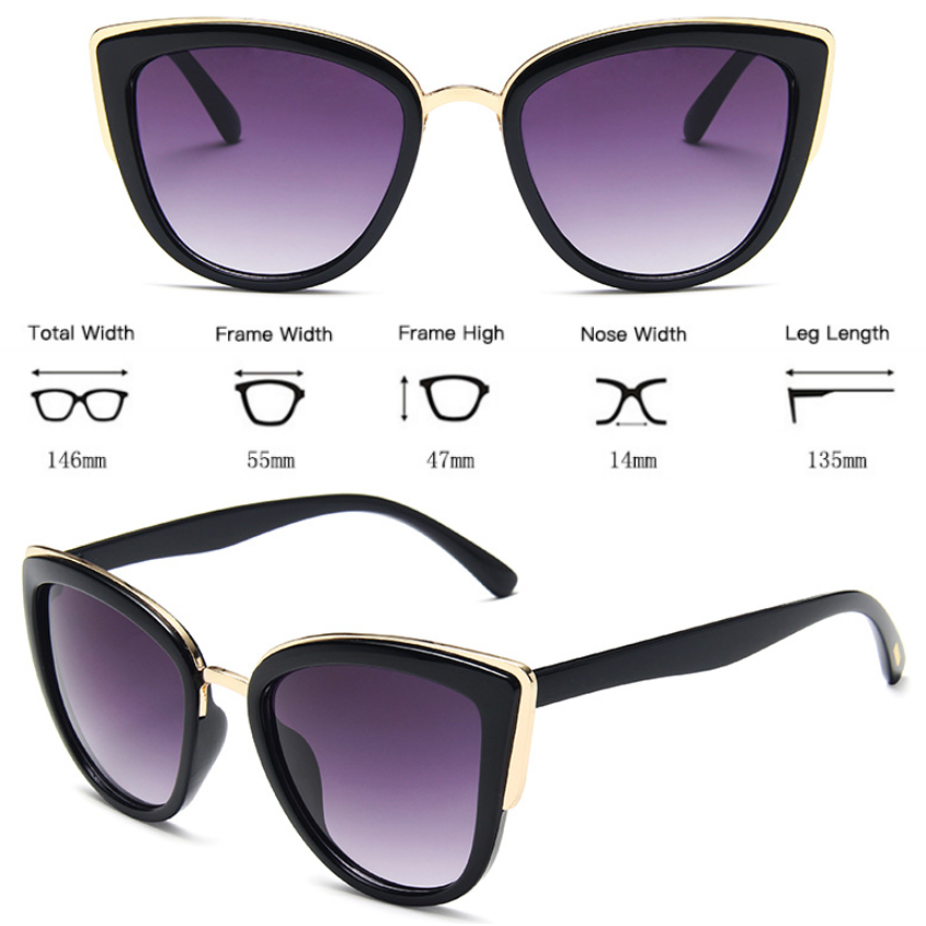 Vintage Retro Cat Eye Sunglasses Womens Fashion Eyewear Shades Eye Glasses UV400