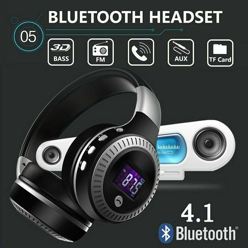 Wireless Bluetooth Headphones with Noise Cancelling Over-Ear Stereo Earphones