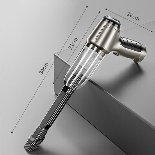 Cordless 3-in-1 Car Vacuum Cleaner – Powerful 95000PA Wet/Dry Handheld Vacuum with Blower & Pump, USB Rechargeable