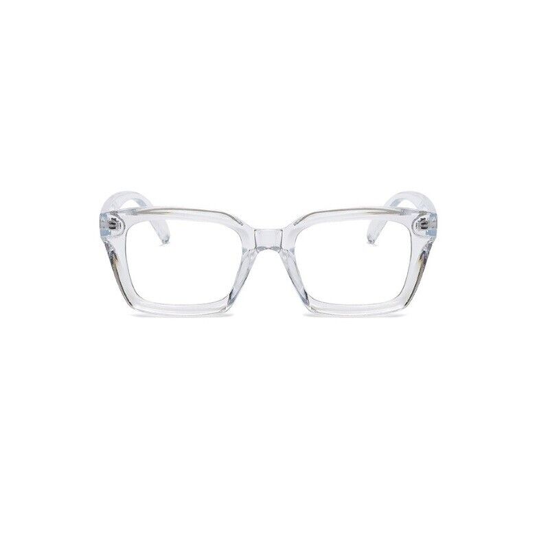 Retro Clear Lens Square Glasses Frame – Unisex Fashion Eyewear for Men & Women
