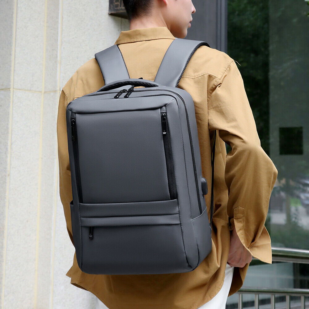 Women Men Backpack anti Theft Laptop Rucksack Business School Bag USB Charging