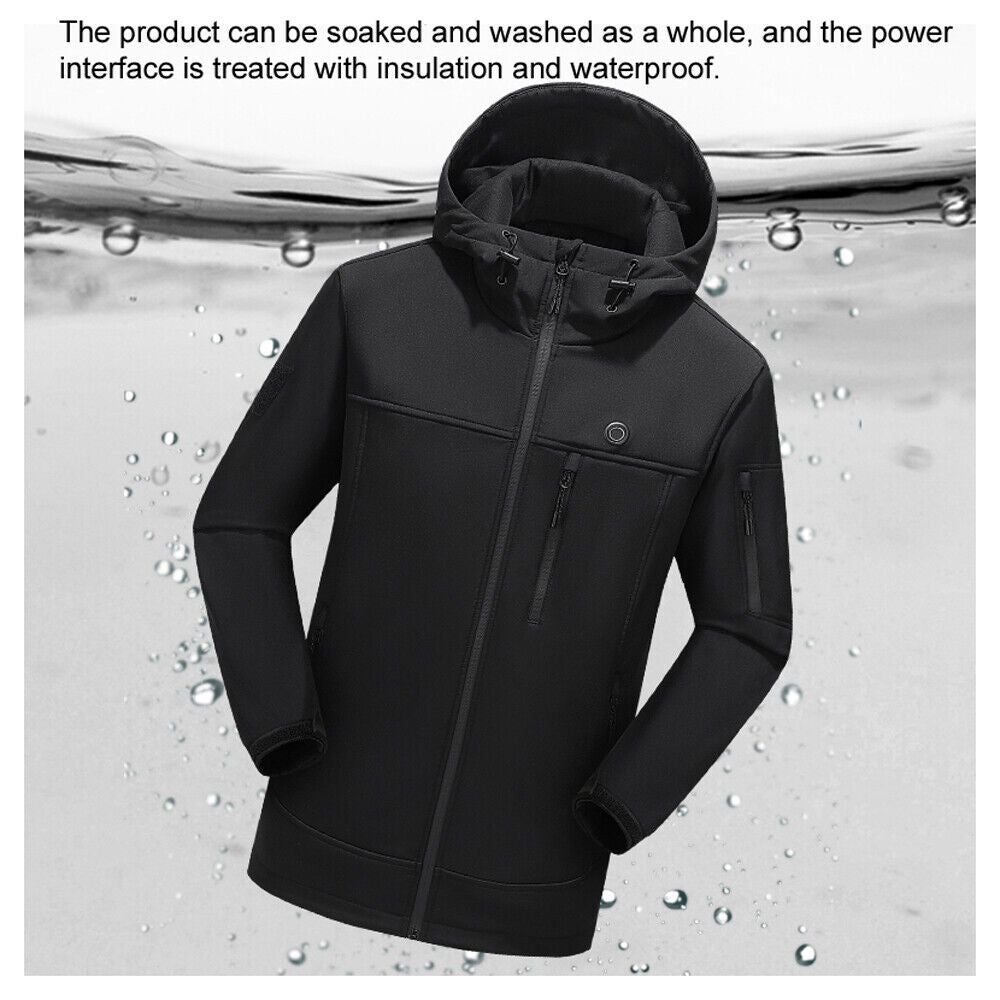 Heated Electric USB Jacket for Men & Women Winter Warm Thermal Coat