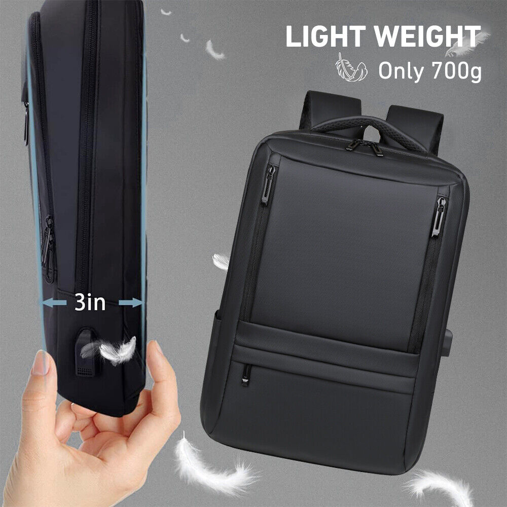 Women Men Backpack anti Theft Laptop Rucksack Business School Bag USB Charging