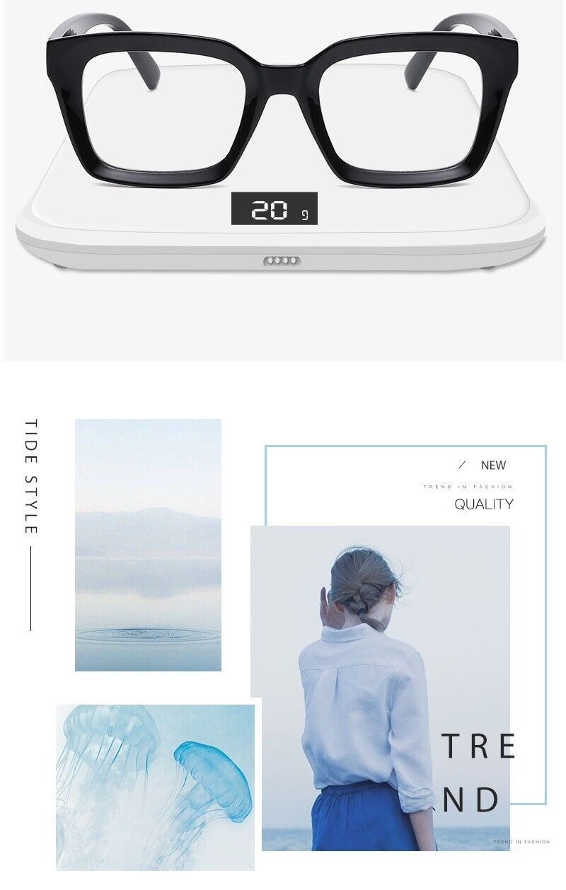 Retro Clear Lens Square Glasses Frame – Unisex Fashion Eyewear for Men & Women