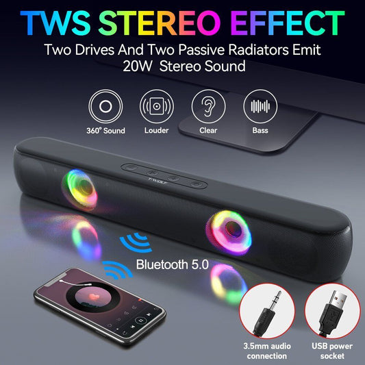 High Bass Ultra Loud Stereo Bluetooth Speakers – Portable Wireless Speaker