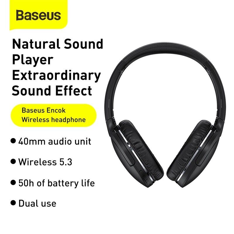 Wireless Bluetooth 5.3 Headphones Foldable Wireless Over-Ear Earphones