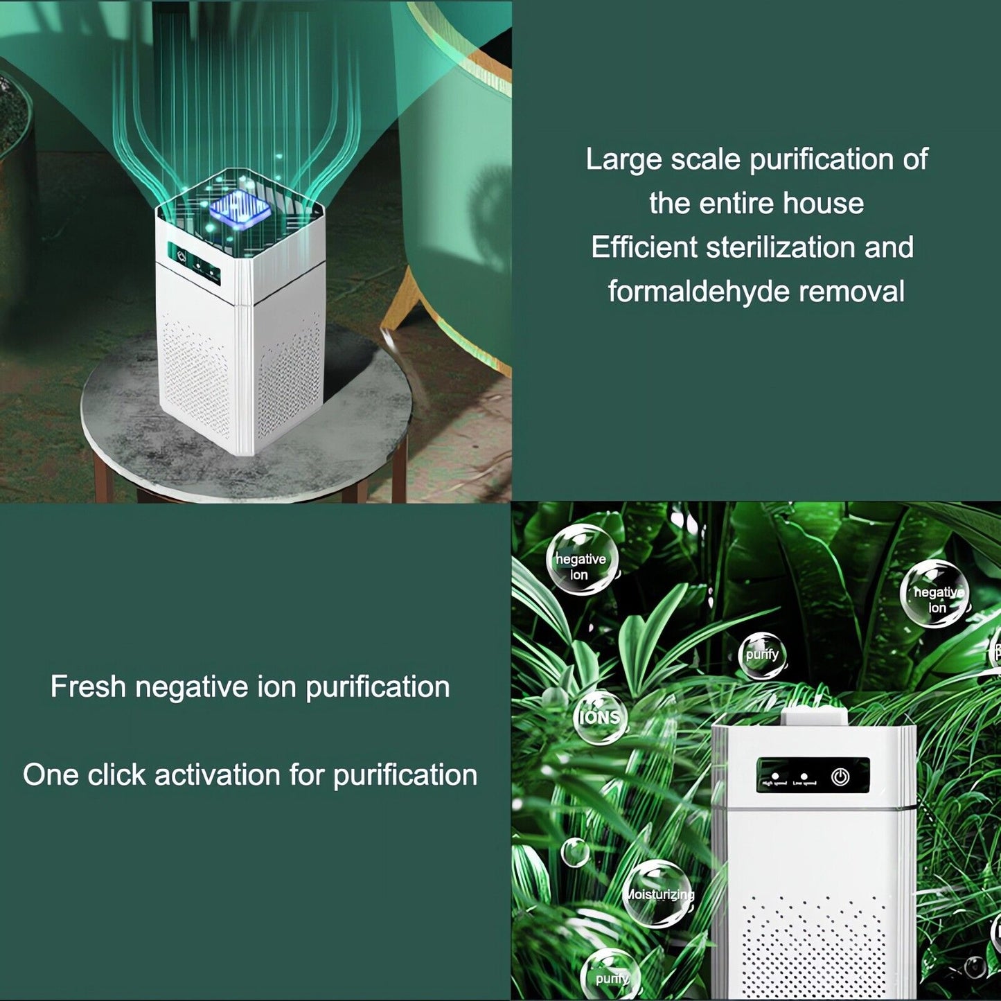 Medical-Grade HEPA Air Purifier for Home – Removes Smoke, Odors, Pet Dander & Allergens | Quiet & Compact