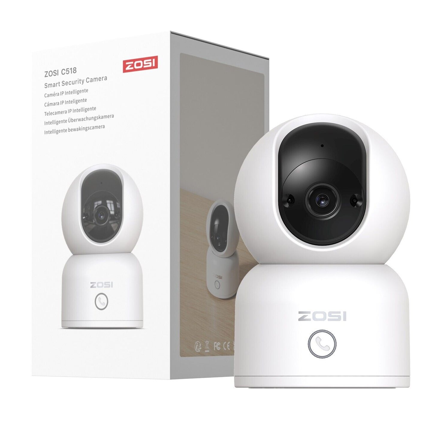 Baby Monitor PTZ WiFi Camera – 2K Indoor CCTV Camera with Auto Tracking & 2-Way Talk | 32GB Card Included