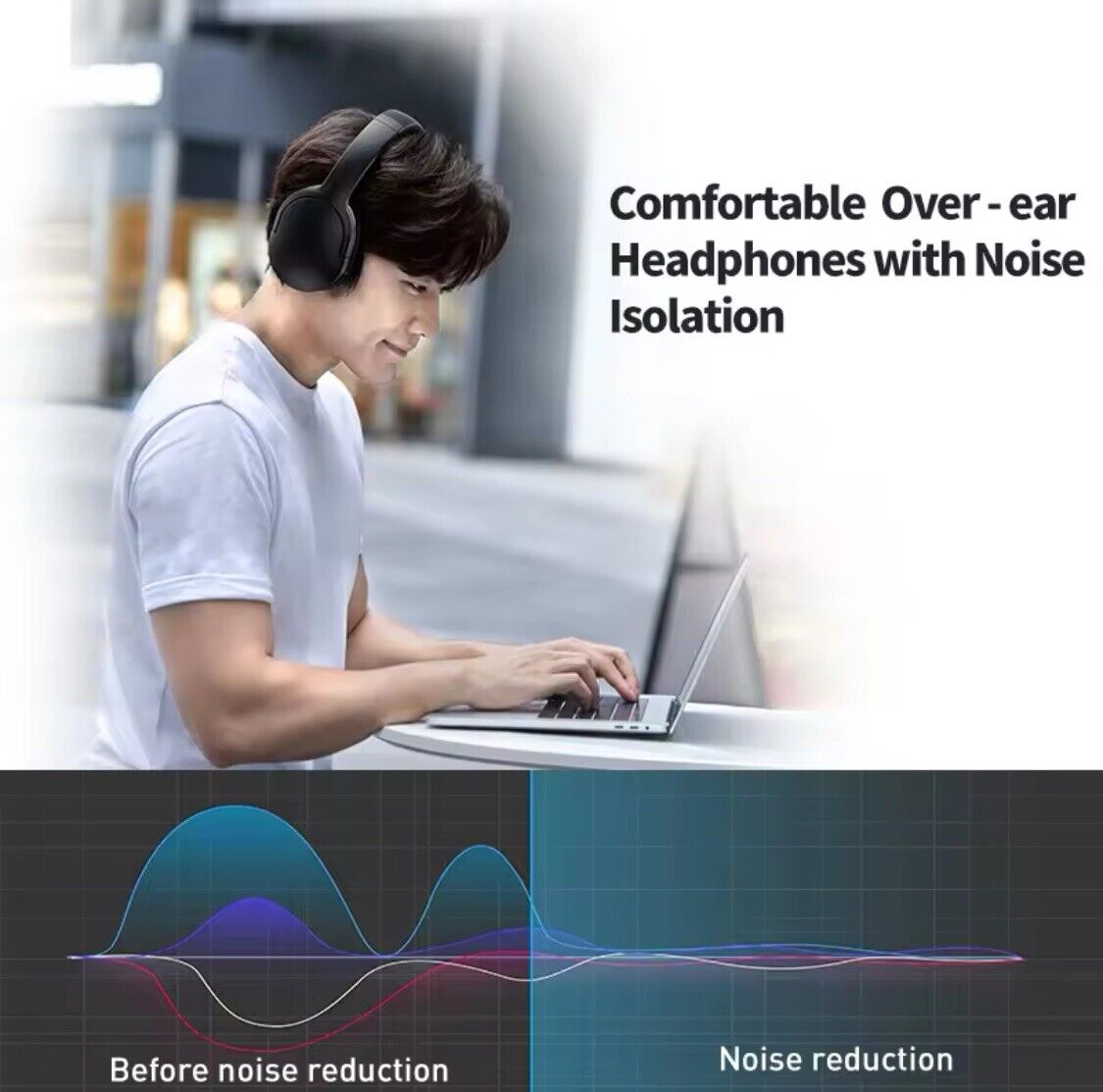 Headphones D02 Pro Wireless Bluetooth 5.3 Foldable Over-Ear Earphones
