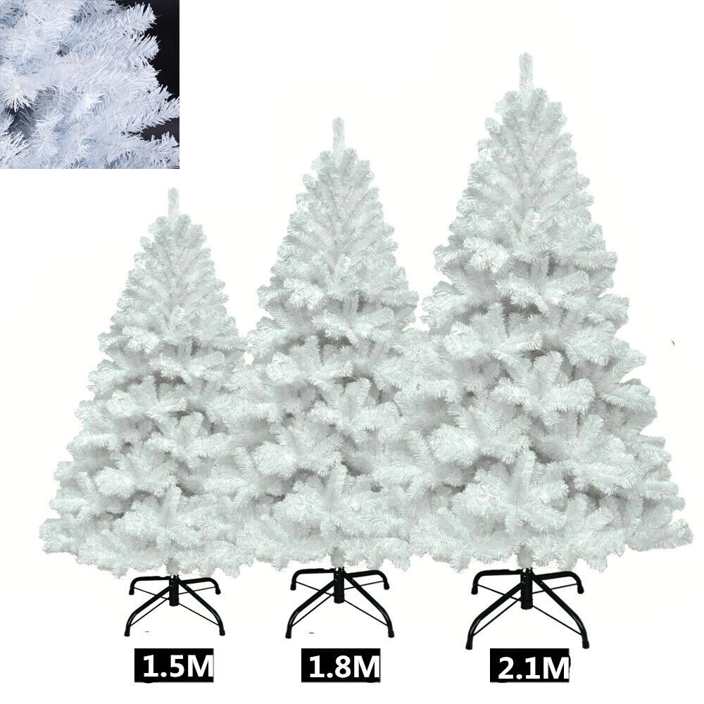 Christmas Tree Pre Lit with LED Lights Bushy Pine Xmas Indoor Decor 4/5/6/7FT