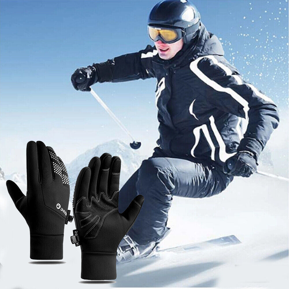 Thermal Windproof Waterproof Winter Gloves Touch Screen Warm Mittens for Men & Women.