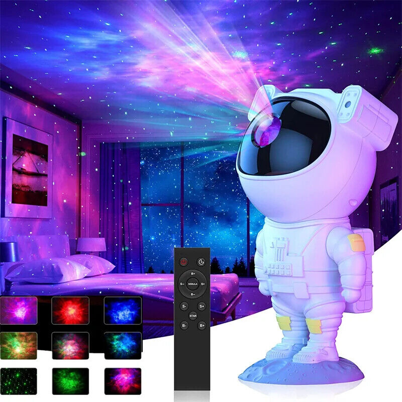 Astronaut LED Starry Galaxy Projector Night Light Lamp Nebula Moon Star