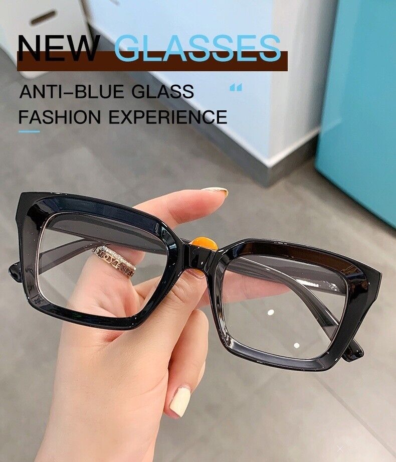 Retro Clear Lens Square Glasses Frame – Unisex Fashion Eyewear for Men & Women