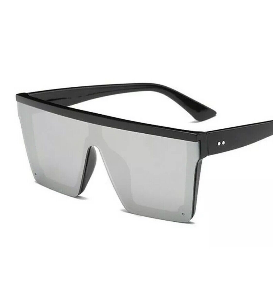 New Style Womens Ladies Sunglasses Square Oversized Luxury Flat Top Blackleopard