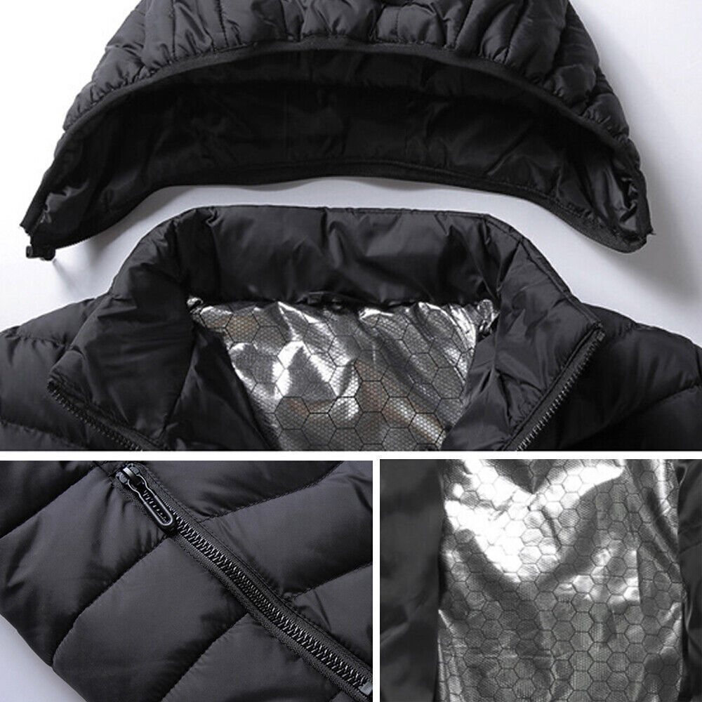 Heated Jacket for Men & Women USB Electric Winter Coat with Warming Pads & Body Warmer