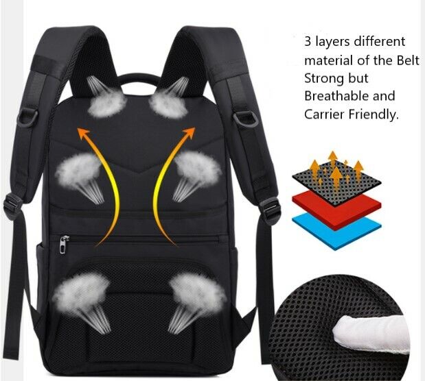 Large Men Women Backpack Charging Laptop Travel School Bag Work Rucksack