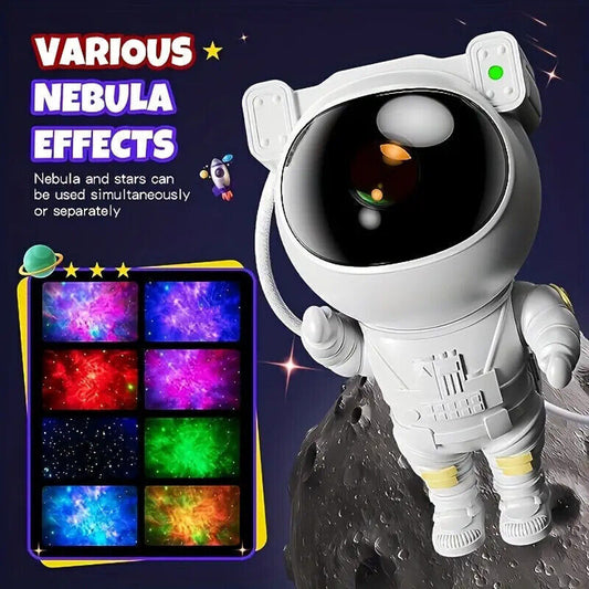 Astronaut LED Starry Galaxy Projector Night Light Lamp Nebula Moon Star