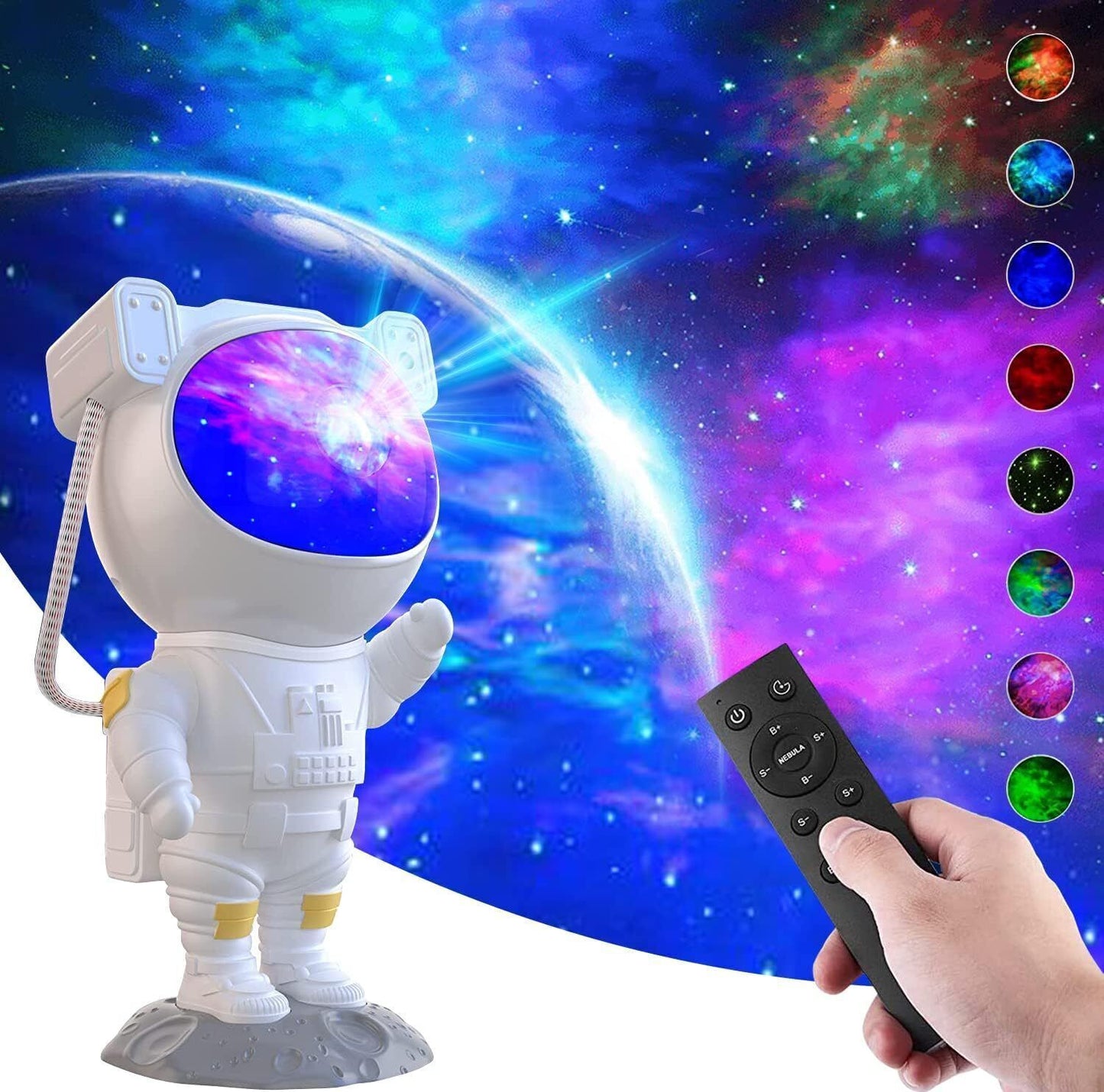 Astronaut LED Starry Galaxy Projector Night Light Lamp Nebula Moon Star