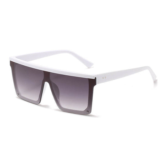 New Style Womens Ladies Sunglasses Square Oversized Luxury Flat Top Blackleopard