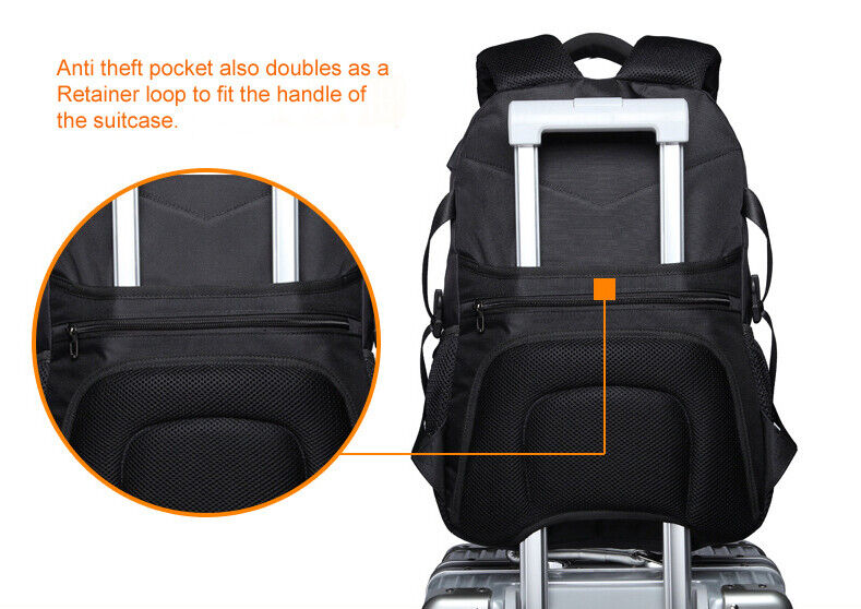 Large Men Women Backpack Charging Laptop Travel School Bag Work Rucksack