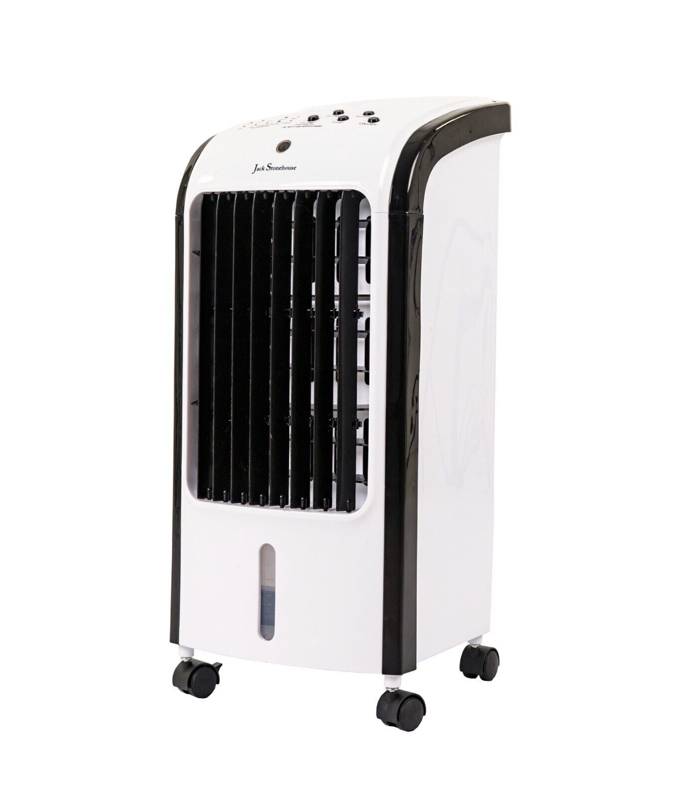 JSH 4L Portable Evaporative Air Cooler & Humidifier – 3-in-1 AC Fan with Remote, Ice Pack & Digital Display – Oscillating Air Cooling Unit for Home & Office