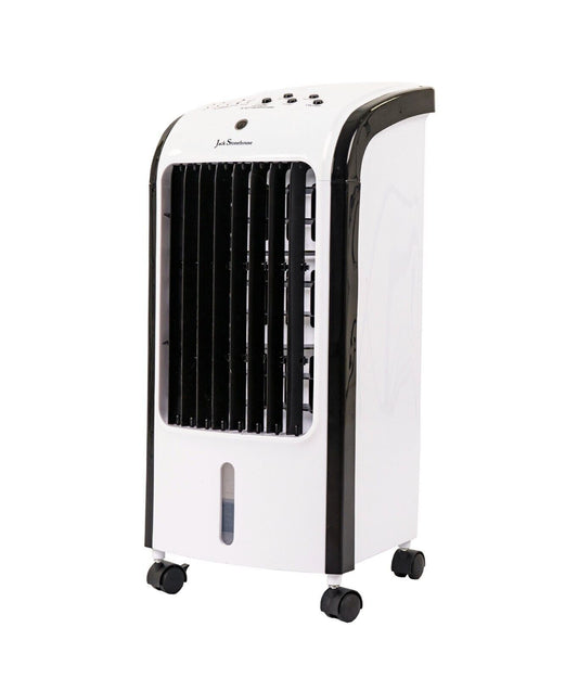 JSH 4L Portable Evaporative Air Cooler & Humidifier – 3-in-1 AC Fan with Remote, Ice Pack & Digital Display – Oscillating Air Cooling Unit for Home & Office