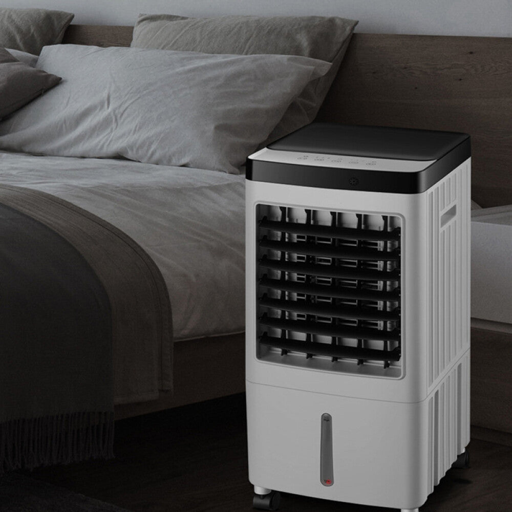 8L Portable Air Cooler Fan with Remote Control – Ice Cold Evaporative Cooling Unit with 3 Ice Packs, 3 Speeds, Timer & Large Water Tank – Eco-Friendly Conditioner for Home or Office (65W)