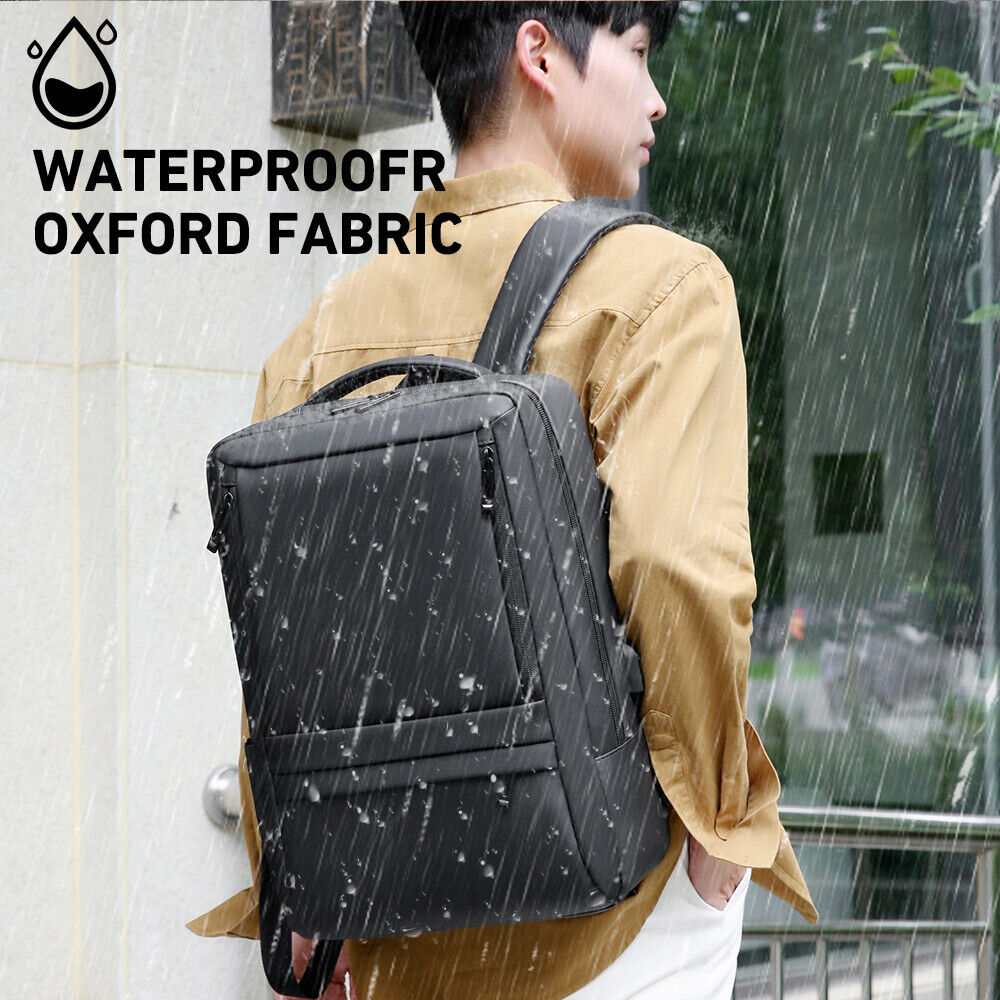 Women Men Backpack anti Theft Laptop Rucksack Business School Bag USB Charging