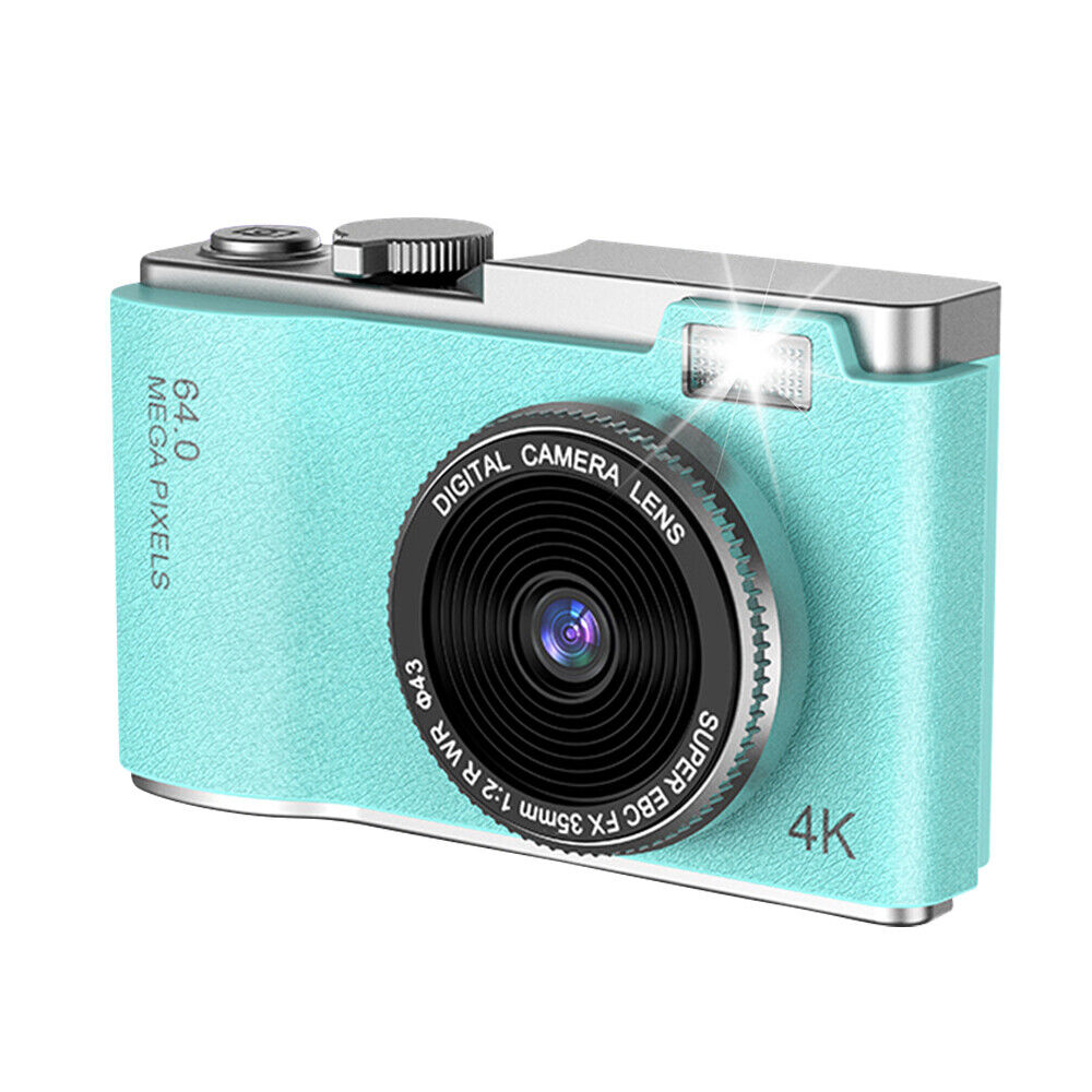 Retro 64MP Digital Camera - HD 1080P, 16X Zoom, 2.4'' LCD, Anti-Shake, with Photo Filters
