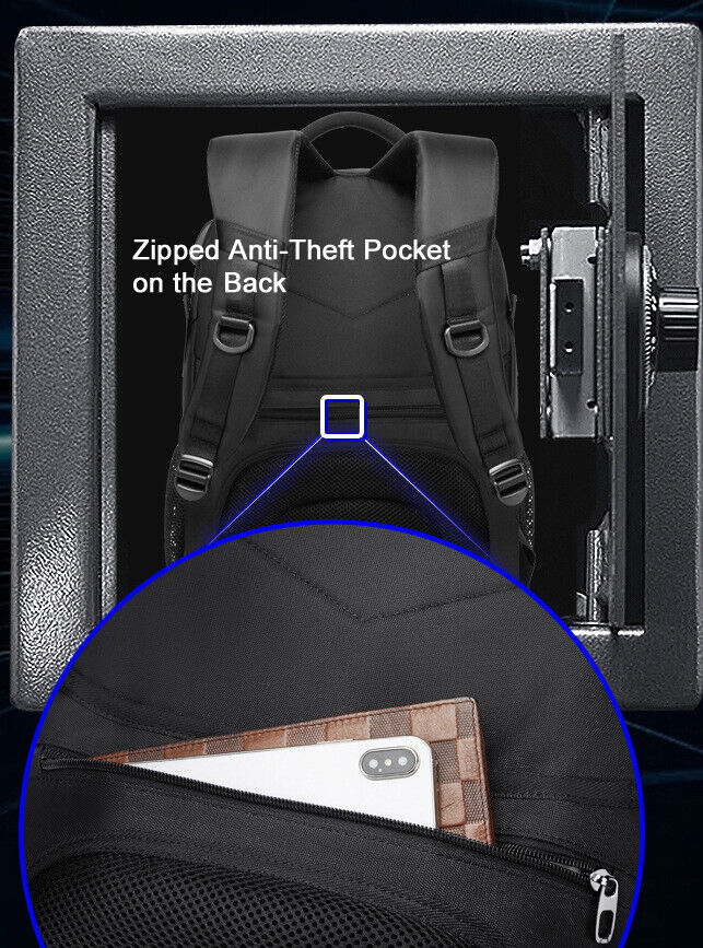 Large Men Women Backpack Charging Laptop Travel School Bag Work Rucksack