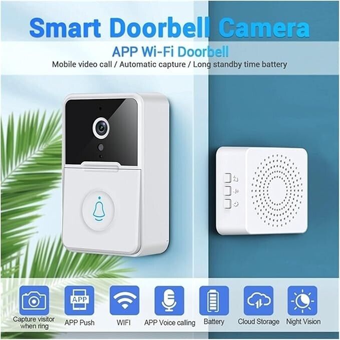 Wireless Smart Video Doorbell Wibell Security Intercom HD Video Camera Door Bell