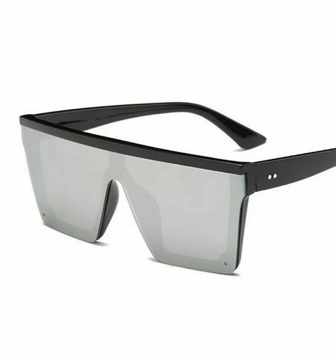New Style Womens Ladies Sunglasses Square Oversized Luxury Flat Top Blackleopard