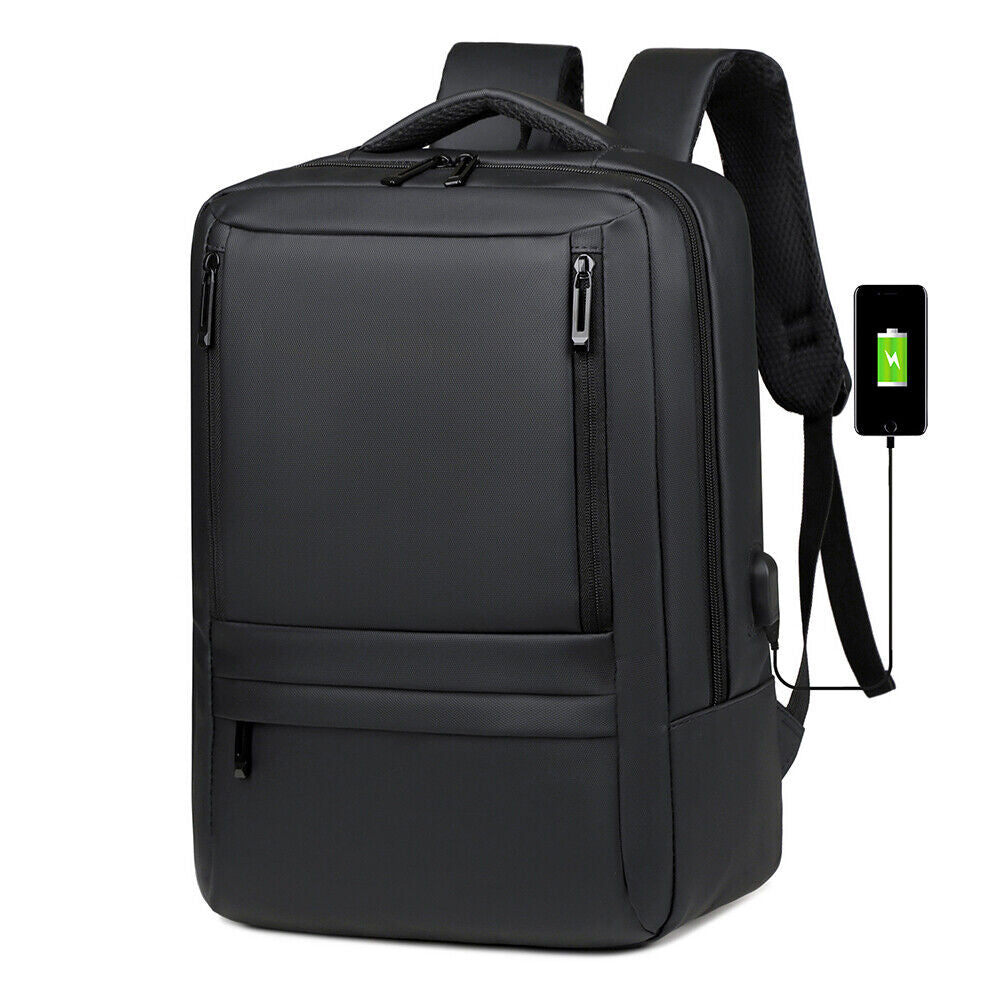 Women Men Backpack anti Theft Laptop Rucksack Business School Bag USB Charging