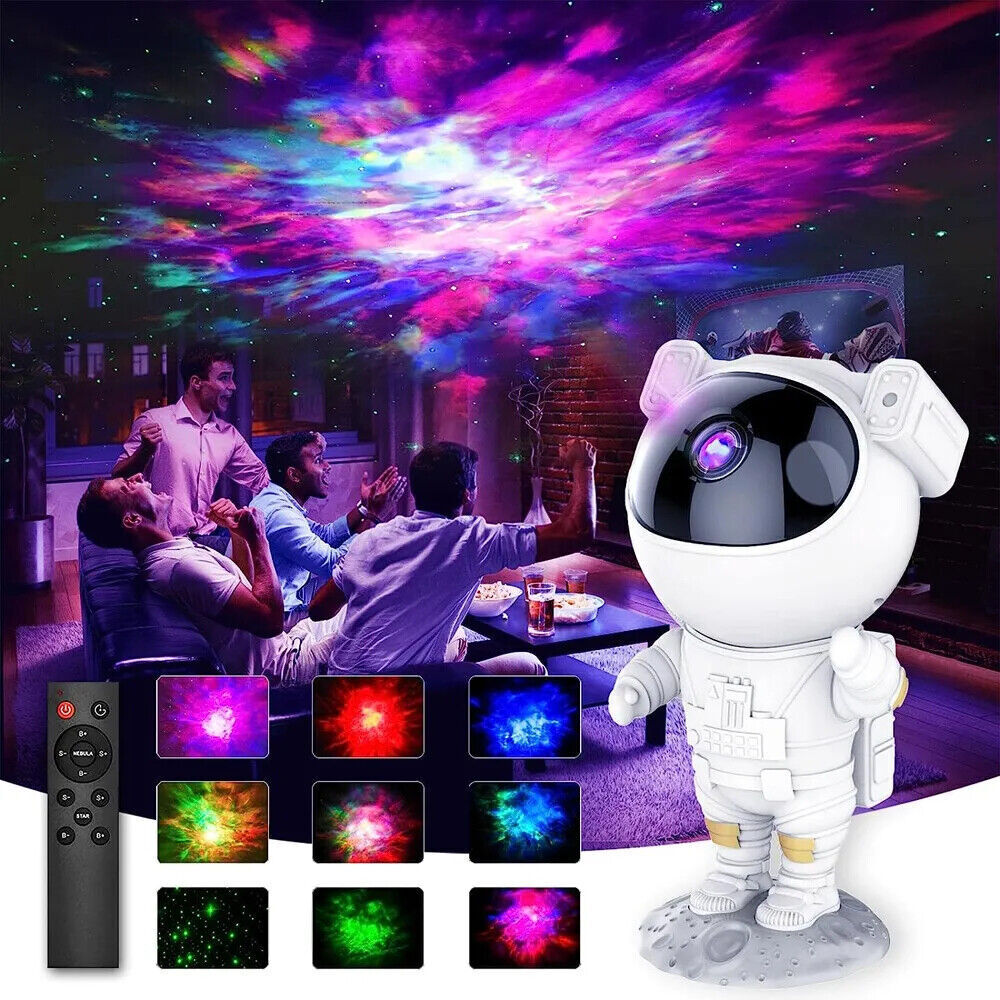 Astronaut LED Starry Galaxy Projector Night Light Lamp Nebula Moon Star