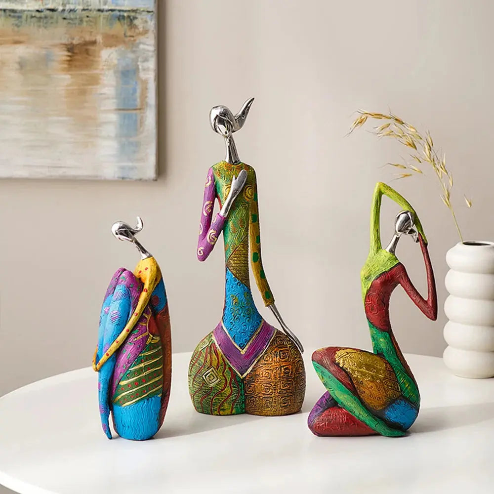 Nordic Style Creative Abstract Home Decoration Figure Sculpture Living Room Modern Art Figurine Desk Decoration - Gifts