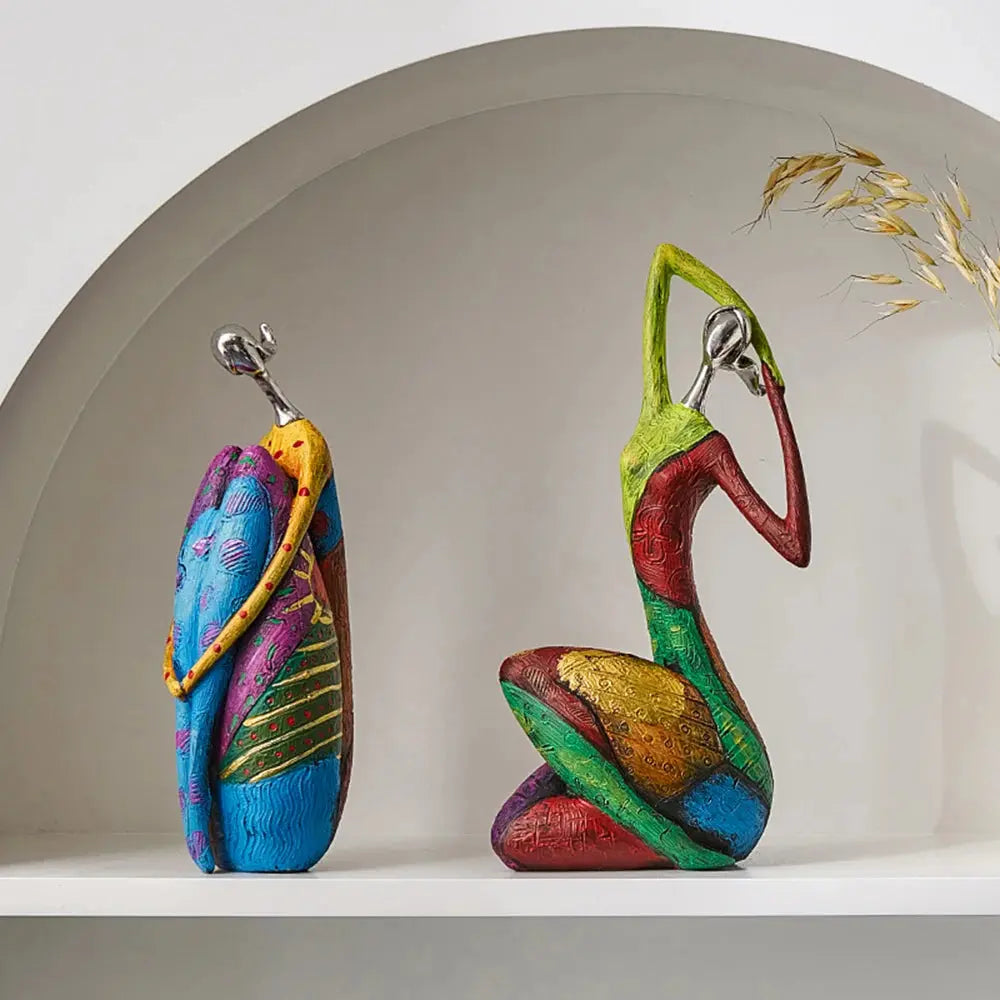 Nordic Style Creative Abstract Home Decoration Figure Sculpture Living Room Modern Art Figurine Desk Decoration - Gifts
