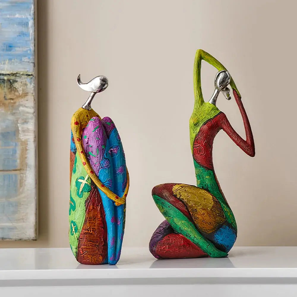 Nordic Style Creative Abstract Home Decoration Figure Sculpture Living Room Modern Art Figurine Desk Decoration - Gifts