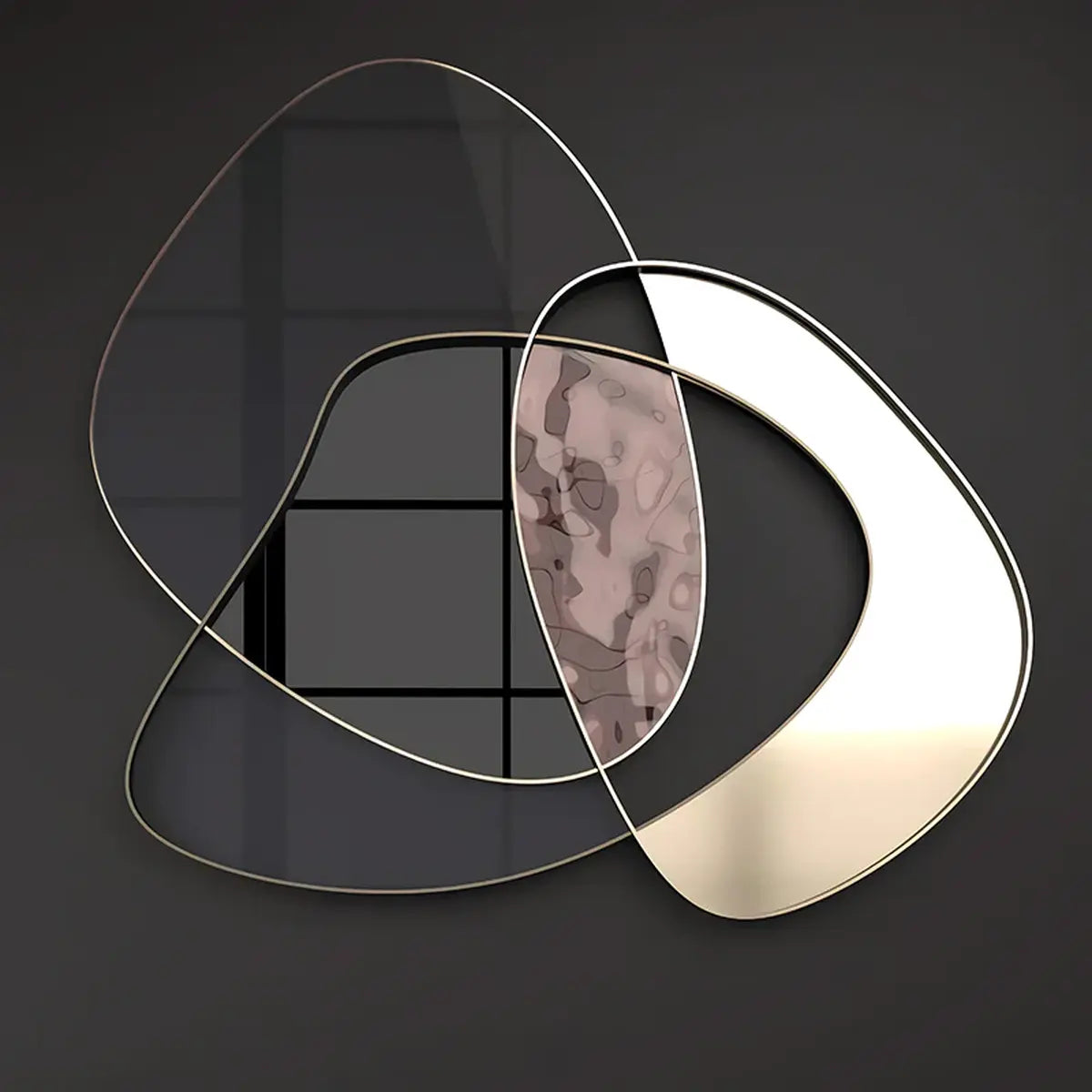 Captivate Your Walls: Modern Abstract 3D Metal Lens Wall Art Canvas Painting – A Fusion of Innovation and Aesthetics