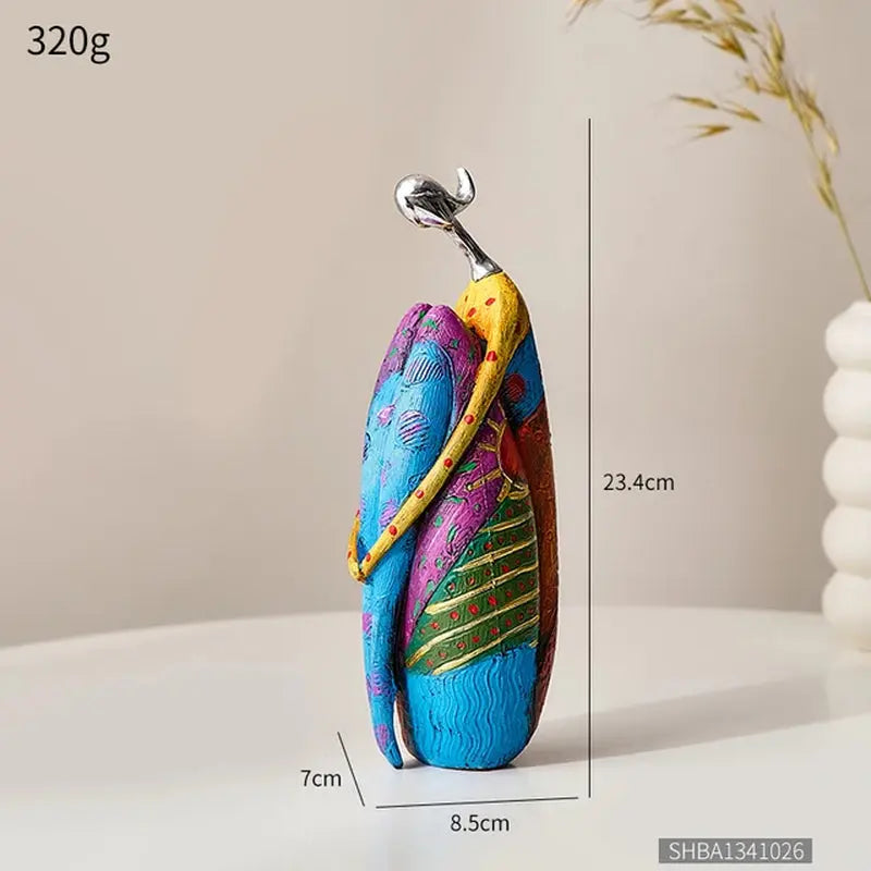 Nordic Style Creative Abstract Home Decoration Figure Sculpture Living Room Modern Art Figurine Desk Decoration - Gifts